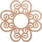 Ekena Millwork Cohen Wood Fretwork Pierced Ceiling Medallion, Cherry, 22"OD x 7 1/2"ID x 1/4"T CMWP22X22X0250COCH - alternate 1